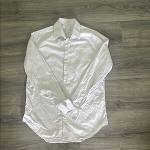 Armani Collezioni White Dress Shirt Crisp Cotton Long Sleeve